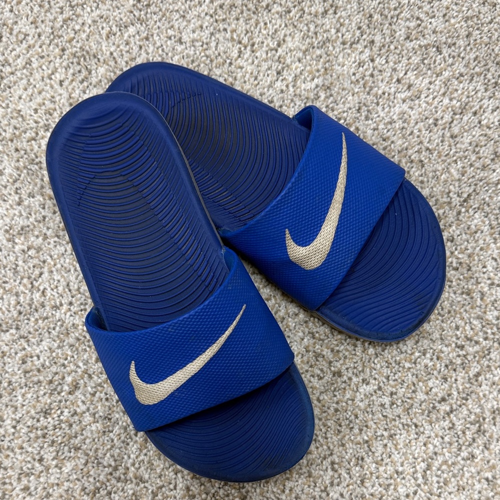 Nike Royal Blue Slide Sandals